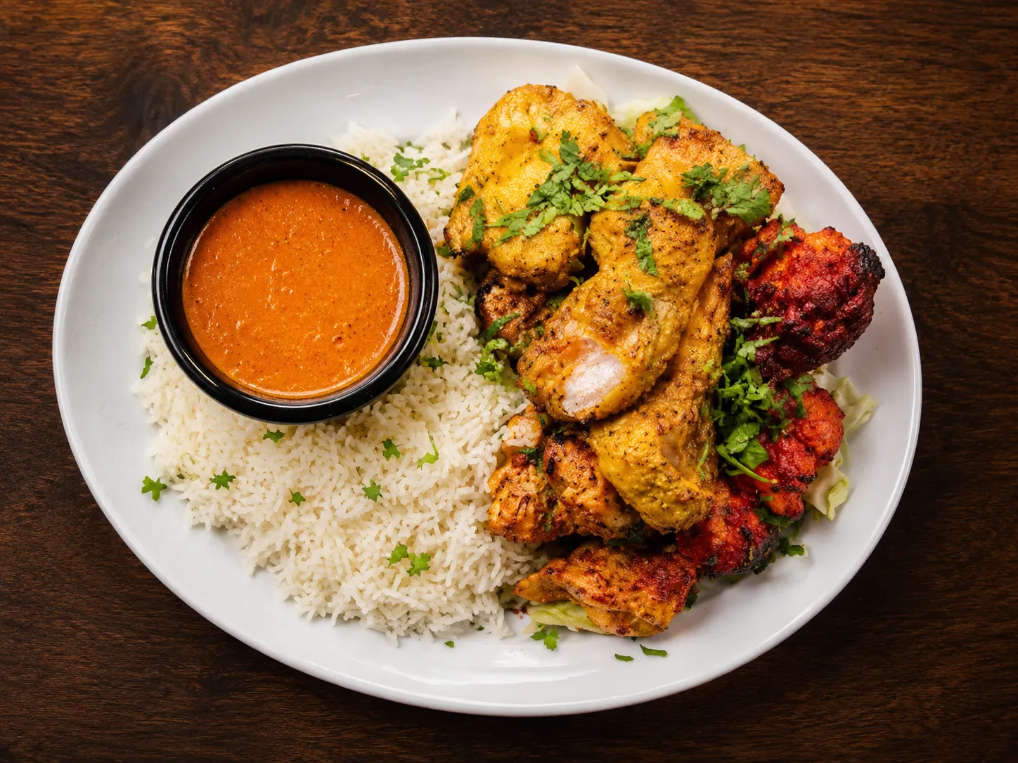 Chef's Platter Indian appetizers at Chef's Indian Kitchen Medicine Hat
